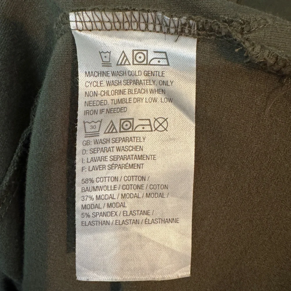 Isaac Mizrahi Live Sleeveless Maxi Dress Side Slits-Reg Size Large Fall Olive - Picture 7 of 9